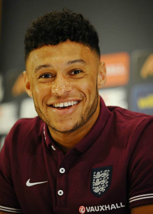 Alex Chamberlain at the England National Team press conference Alex Chamberlain at the England National Team press conference